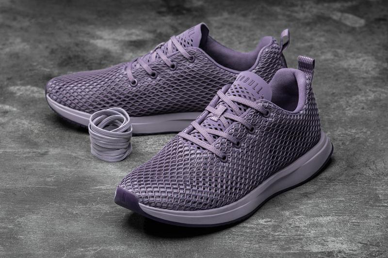 Men's Nobull Mesh Running Shoes Lavender | SG G2037S